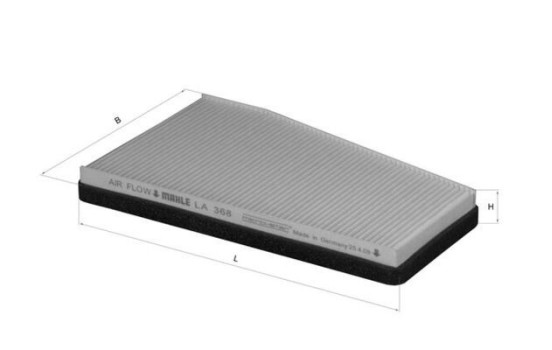 Filter, kupéventilation LA 368 Mahle, bild 2