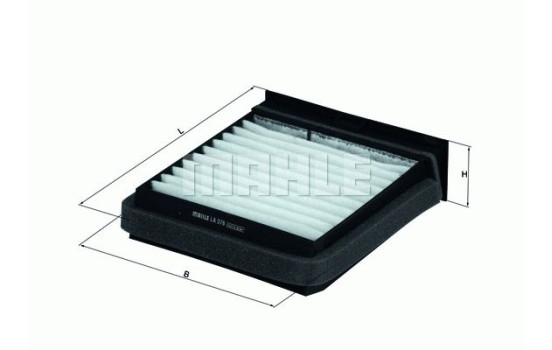 Filter, kupéventilation LA 376 Mahle