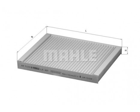 Filter, kupéventilation LA 401 Mahle
