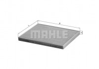 Filter, kupéventilation LA 408 Mahle