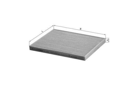 Filter, kupéventilation LA 408 Mahle, bild 2