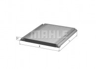 Filter, kupéventilation LA 41 Mahle