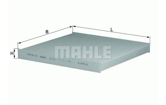 Filter, kupéventilation LA 411 Mahle