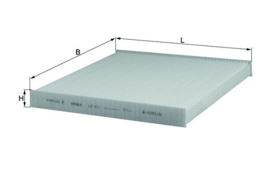Filter, kupéventilation LA 411 Mahle, bild 2
