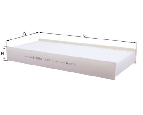 Filter, kupéventilation LA 412 Mahle