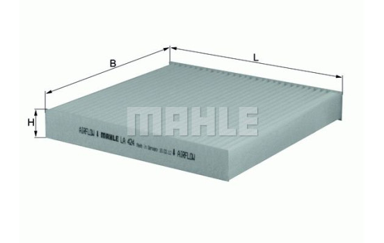 Filter, kupéventilation LA 424 Mahle