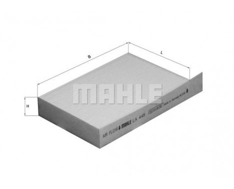 Filter, kupéventilation LA 449 Mahle