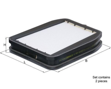 Filter, kupéventilation LA 455/S Mahle