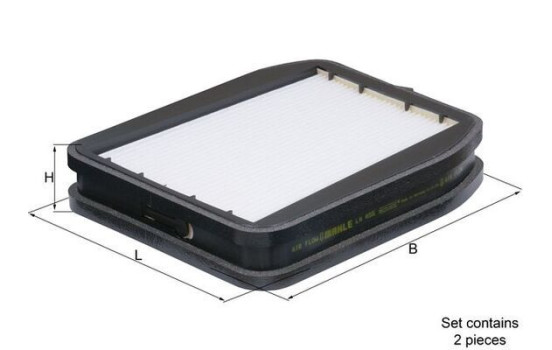 Filter, kupéventilation LA 455/S Mahle