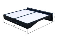 Filter, kupéventilation LA 461 Mahle