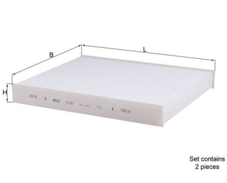 Filter, kupéventilation LA 467/S Mahle