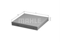 Filter, kupéventilation LA 493 Mahle