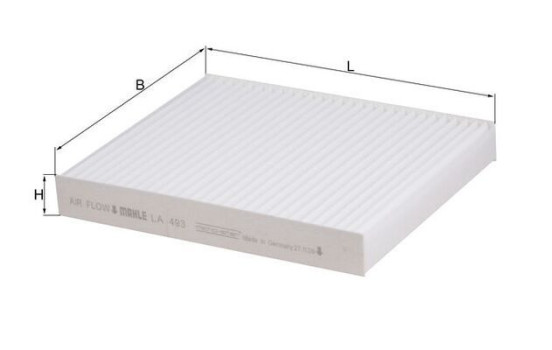 Filter, kupéventilation LA 493 Mahle, bild 2