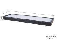 Filter, kupéventilation LA 495/S Mahle