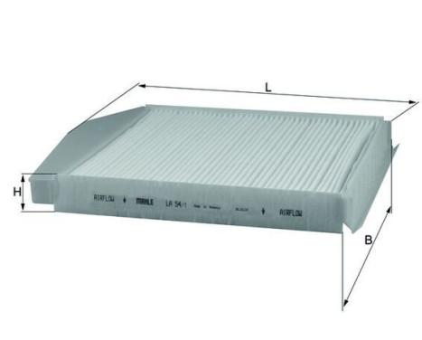Filter, kupéventilation LA 54/1 Mahle