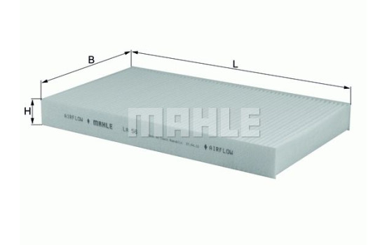 Filter, kupéventilation LA 56 Mahle