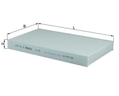 Filter, kupéventilation LA 56 Mahle, bild 2