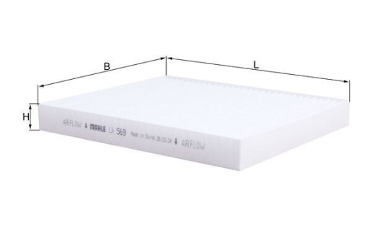 Filter, kupéventilation LA 569 Mahle, bild 2