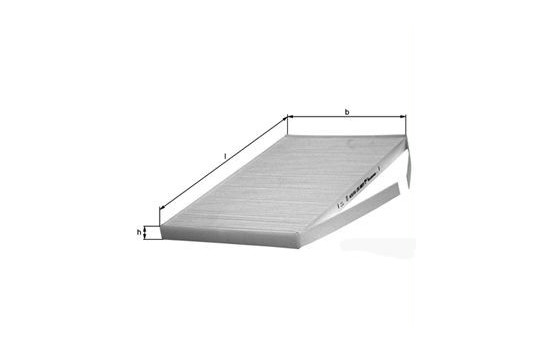 Filter, kupéventilation LA 58 Mahle