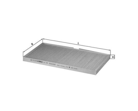 Filter, kupéventilation LA 58 Mahle, bild 2