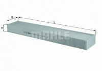 Filter, kupéventilation LA 582 Mahle