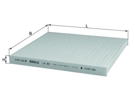 Filter, kupéventilation LA 60 Mahle, bild 2