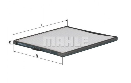 Filter, kupéventilation LA 624 Mahle