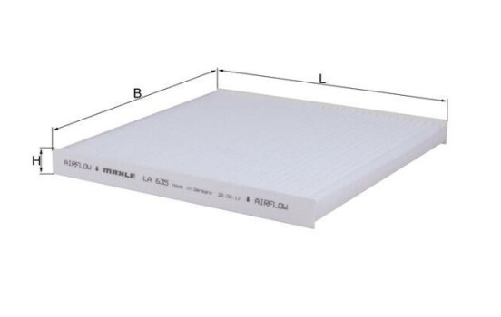 Filter, kupéventilation LA 635 Mahle