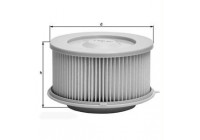 Filter, kupéventilation LA 65 Mahle