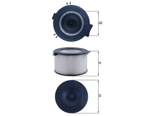 Filter, kupéventilation LA 65 Mahle, bild 2