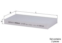 Filter, kupéventilation LA 674/S Mahle