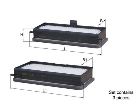 Filter, kupéventilation LA 679/S Mahle