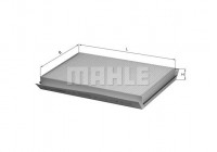 Filter, kupéventilation LA 79 Mahle