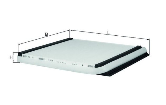 Filter, kupéventilation LA 8 Mahle