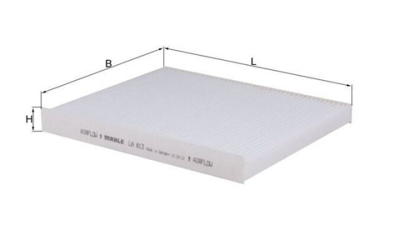 Filter, kupéventilation LA 813 Mahle