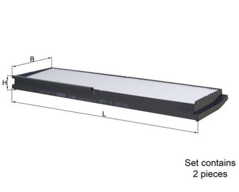Filter, kupéventilation LA 862/S Mahle