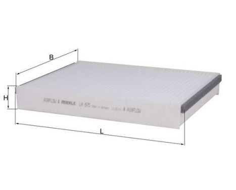 Filter, kupéventilation LA 875 Mahle