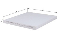Filter, kupéventilation LA 876 Mahle