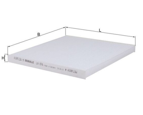 Filter, kupéventilation LA 876 Mahle