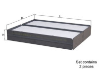 Filter, kupéventilation LA 896/S Mahle
