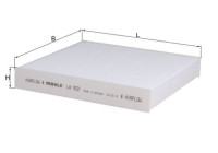 Filter, kupéventilation LA 922 Mahle