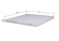 Filter, kupéventilation LA 931 Mahle