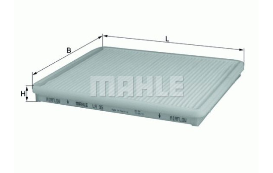 Filter, kupéventilation LA 95 Mahle