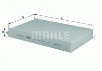Filter, kupéventilation LA 97 Mahle