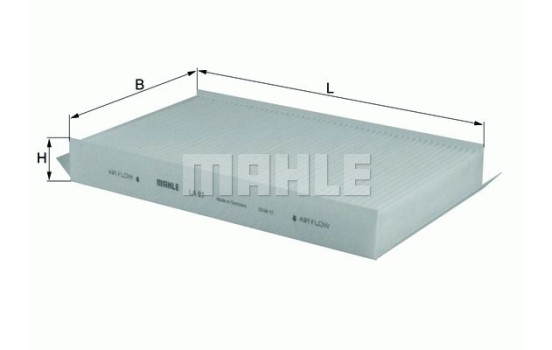 Filter, kupéventilation LA 97 Mahle
