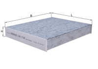 Filter, kupéventilation LAK 1138 Mahle