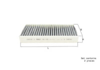 Filter, kupéventilation LAK 1156/S Mahle