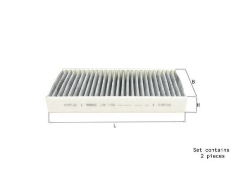 Filter, kupéventilation LAK 1156/S Mahle