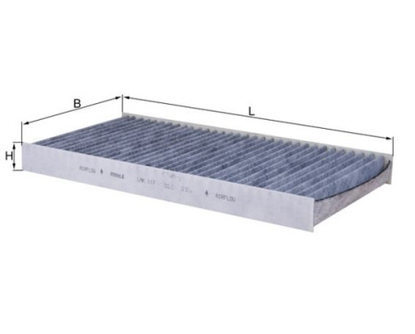 Filter, kupéventilation LAK 117 Mahle, bild 2
