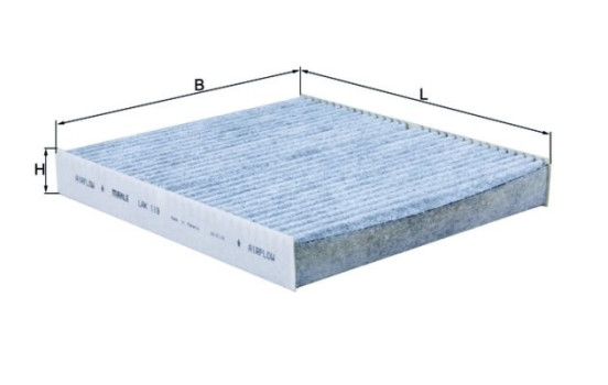 Filter, kupéventilation LAK 119 Mahle